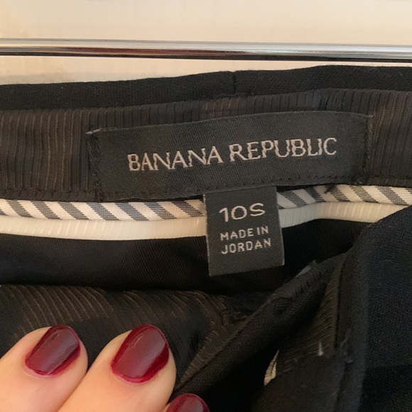 Like New Banana Republic Logan Pants- in black! - Picture 2 of 4